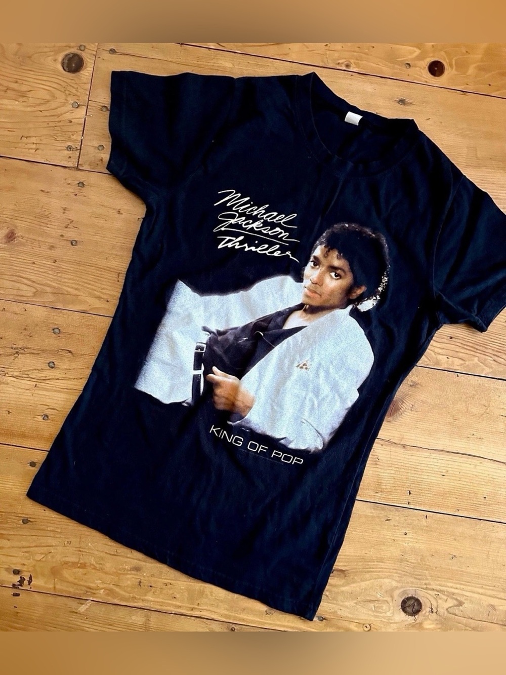 Michael Jackson Thriller Album Cover Graphic Unisex T-Shirt Sz Adult Medium